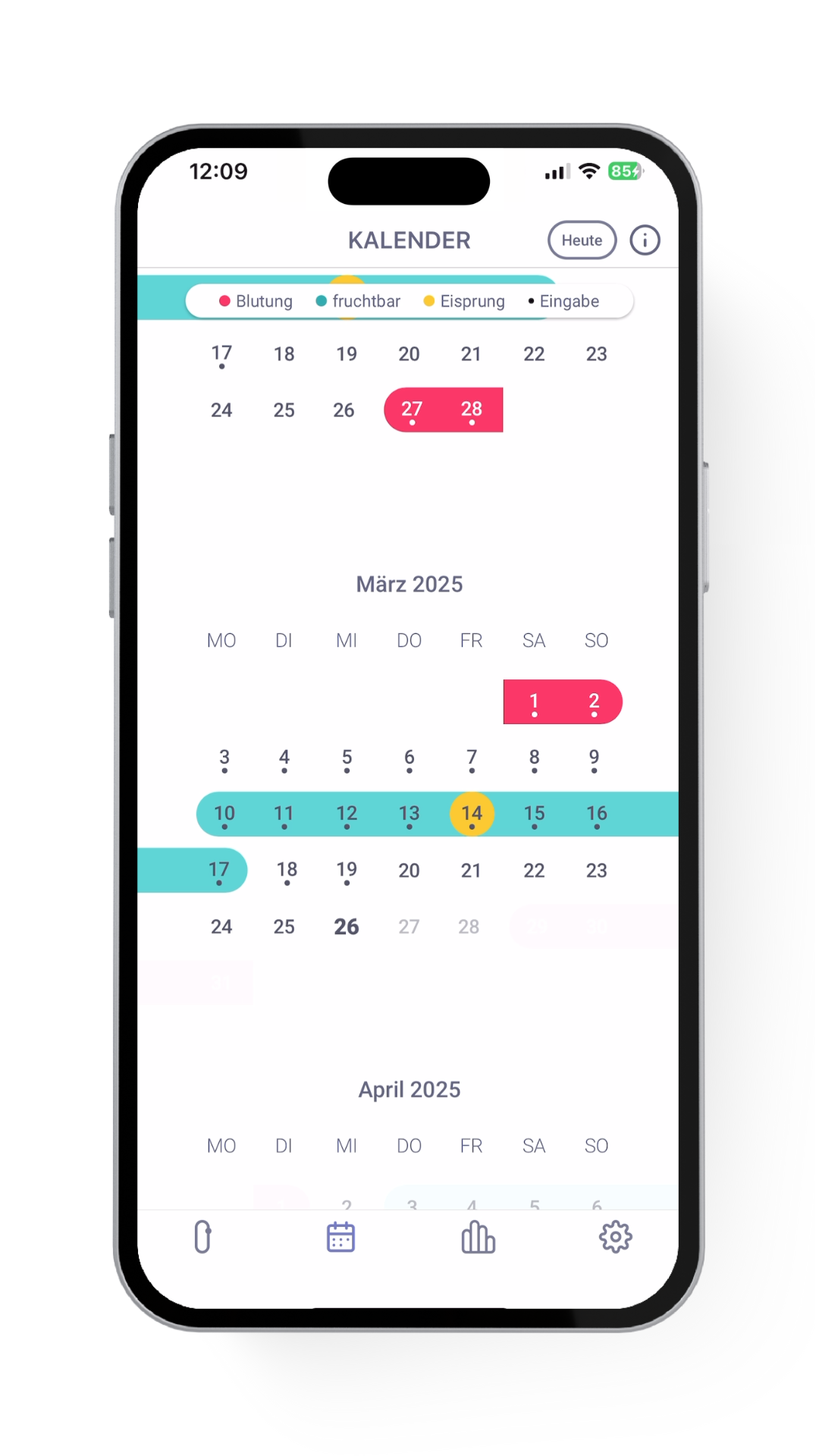 trackle Kalenderansicht